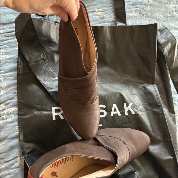 Women's Faryl Robin Anthropologie Booties Size 7.5 Brown Red Leather (pre-owned) - Picture 8 of 12